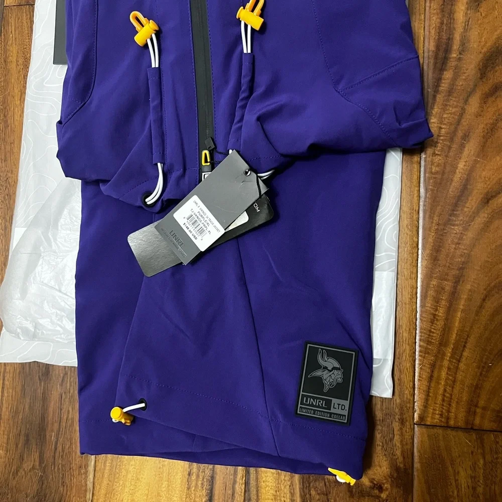 UNRL Vikings Purple Track Jacket - Picture 8 of 11